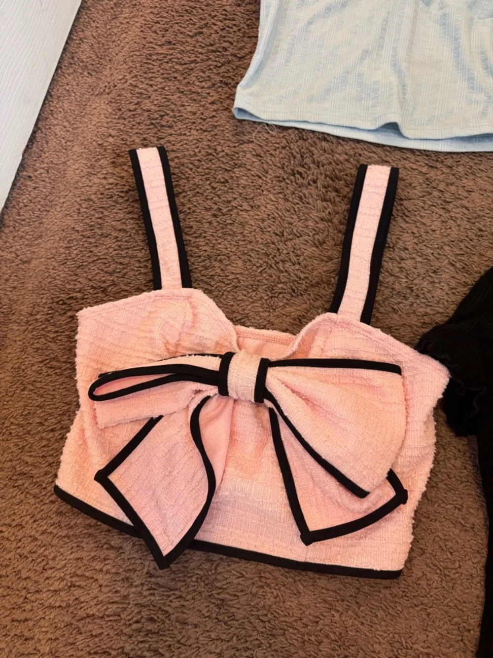 Lot Of 6 SHEIN Crop Tops Blouses Bow Summer Spring Size 2 4 S - Picture 6 of 10